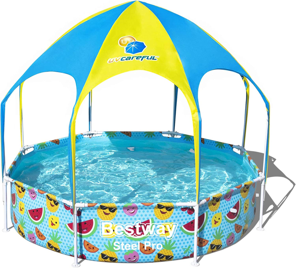 Bestway 8&prime; x 20&Prime; Above Ground Kids Round Swimming Pool